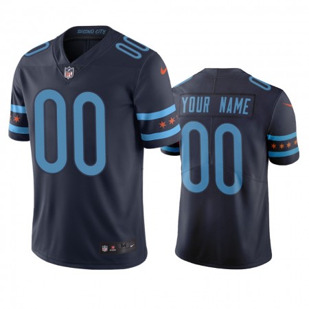 Camiseta Hombre NFL Chicago Bears Personalizar Navy City Edition Vapor Limited